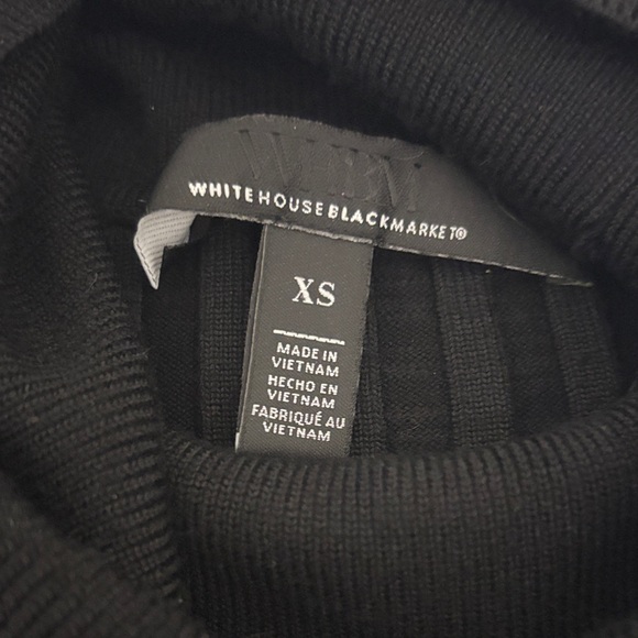 White House Black Market Turtleneck Ribbed Sweater - Picture 2 of 4